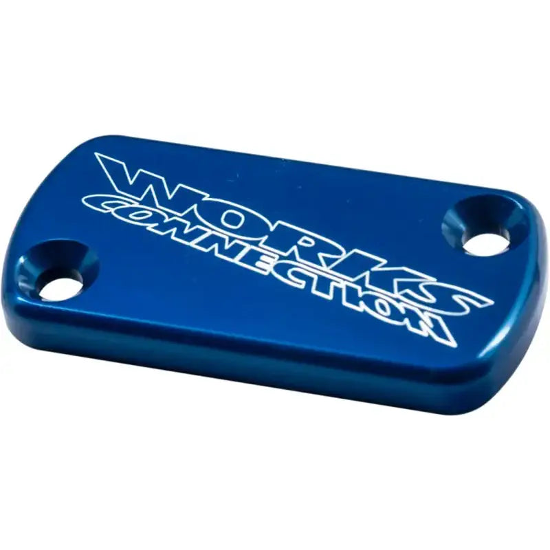 WORKS Billet Front Brake Cover Blue for Powersports
