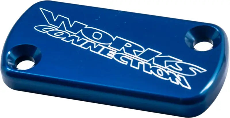WORKS Billet Front Brake Cover Blue for Powersports