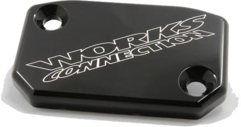WORKS Billet Front Brake Cover Blk Husky for Powersports