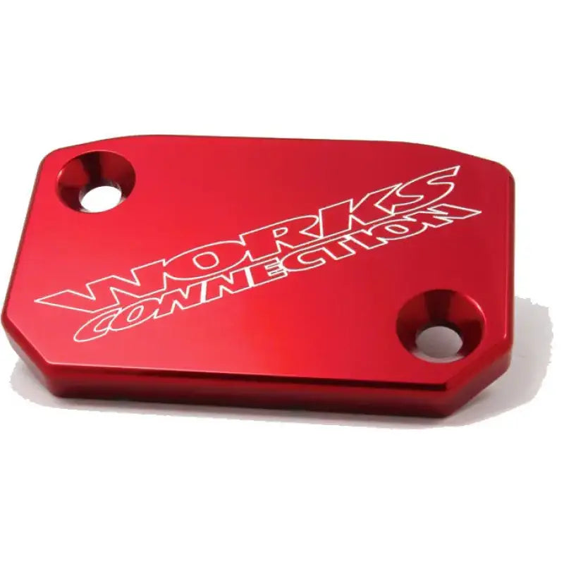 WORKS Billet Front Brake Cover Red Husky for Powersports