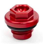 WORKS Oil Filler Plug Red for Powersports