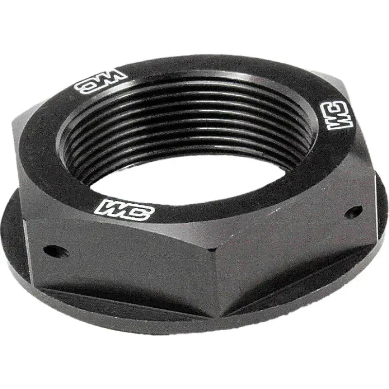 WORKS Steering Stem Nut (Black) for Powersports