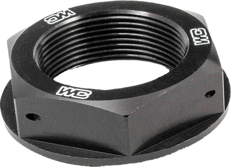 WORKS Steering Stem Nut (Black) for Powersports