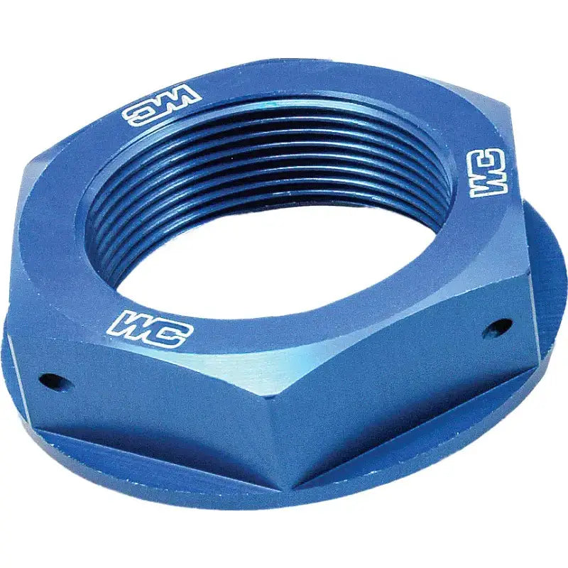 WORKS Steering Stem Nut (Blue) for Powersports