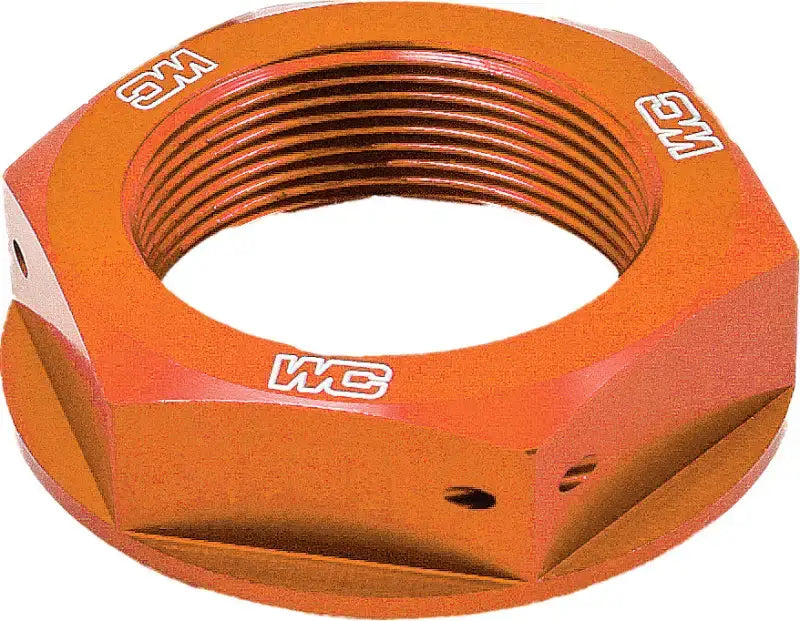 WORKS Steering Stem Nut (Orange) for Powersports
