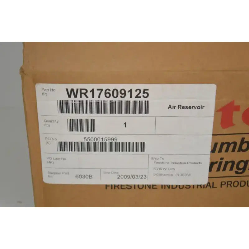 WR17609125 Firestone Air Tank 1 Gal 2 Ports