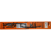 Black automotive hood scoop with mounting hardware for WSD-9255 8’’ Carbide Runners featuring executive round bar design