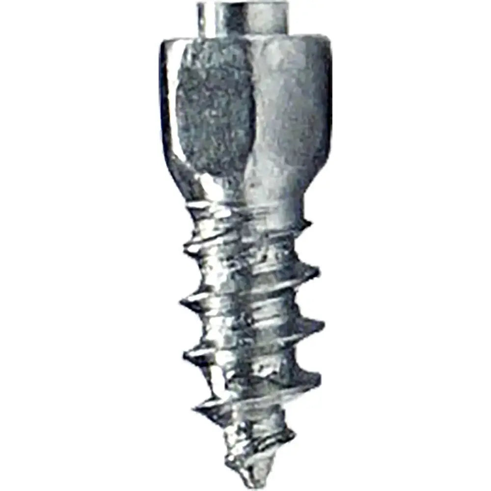 Silver-colored hex head grip-it twist screws WST-0413-100 with pointed tip