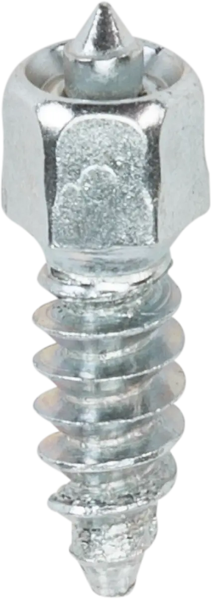 Silver metal attack twist screw with pointed tip from WST-0620-100 pack