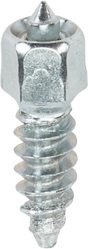 Silver metal attack twist screw with pointed tip from WST-0620-100 pack