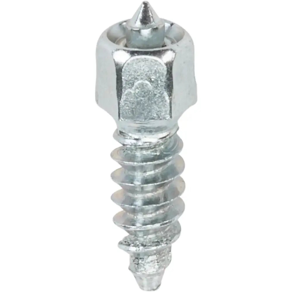 Silver metal attack twist screw with pointed tip from WST-0620-100 pack
