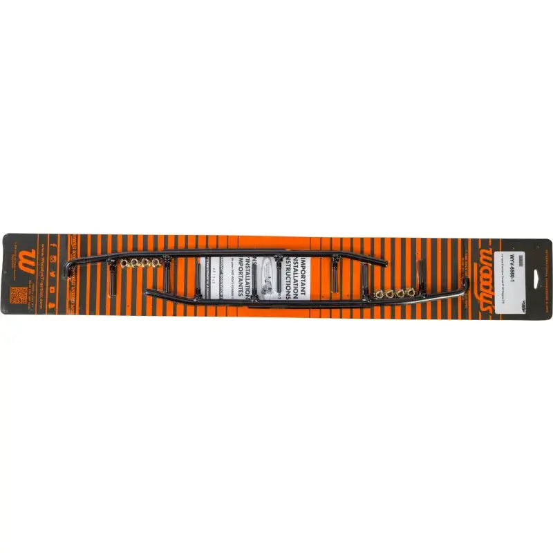 Black snowmobile ski runners for WYV-6580 8 inch Carbide Runners featuring executive round bar design