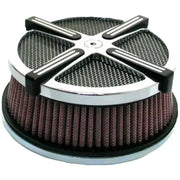 X Force Air Cleaner Kit Chrome/Black - HARDDRIVE