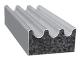X113HT-50 Trimlok Epdm Sponge D Rib Seal W/Psa 50Ft - Multi Purpose Weather Stripping