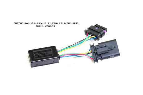 Morimoto X3B01 LED Brake Light: Rapid-Flash Module with high-intensity LED bulbs and easy installation.
