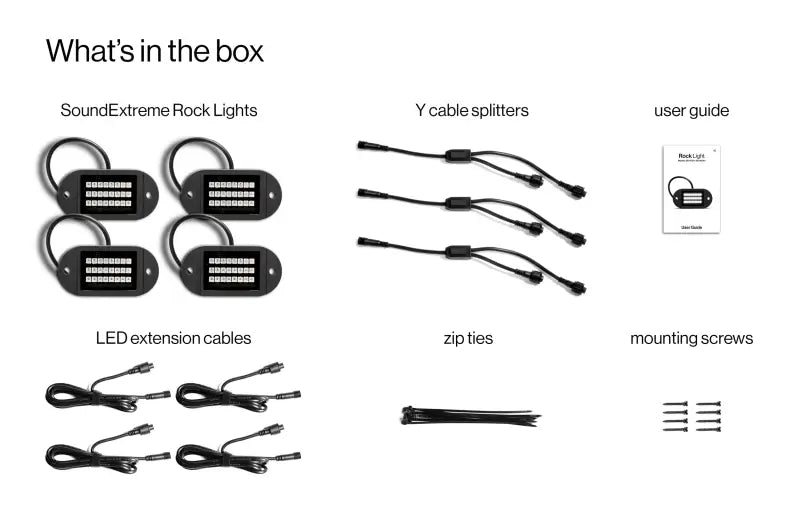 X4 Rock Lights X4 24 Led Rock Light + Cable - ECOXGEAR