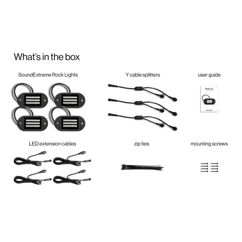 X4 Rock Lights X4 24 Led Rock Light + Cable - ECOXGEAR