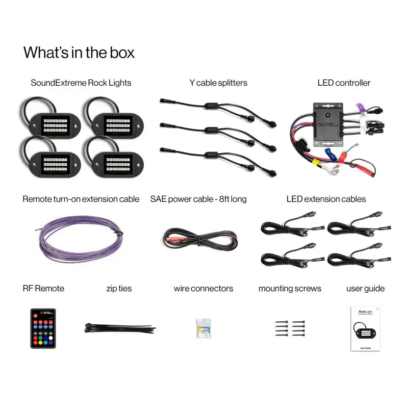X4 Rock Lights + Contoller X4 24 Led Rock + Controller - ECOXGEAR