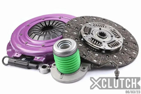 Automotive clutch kit for Ford Mustang GT with sprung organic clutch material