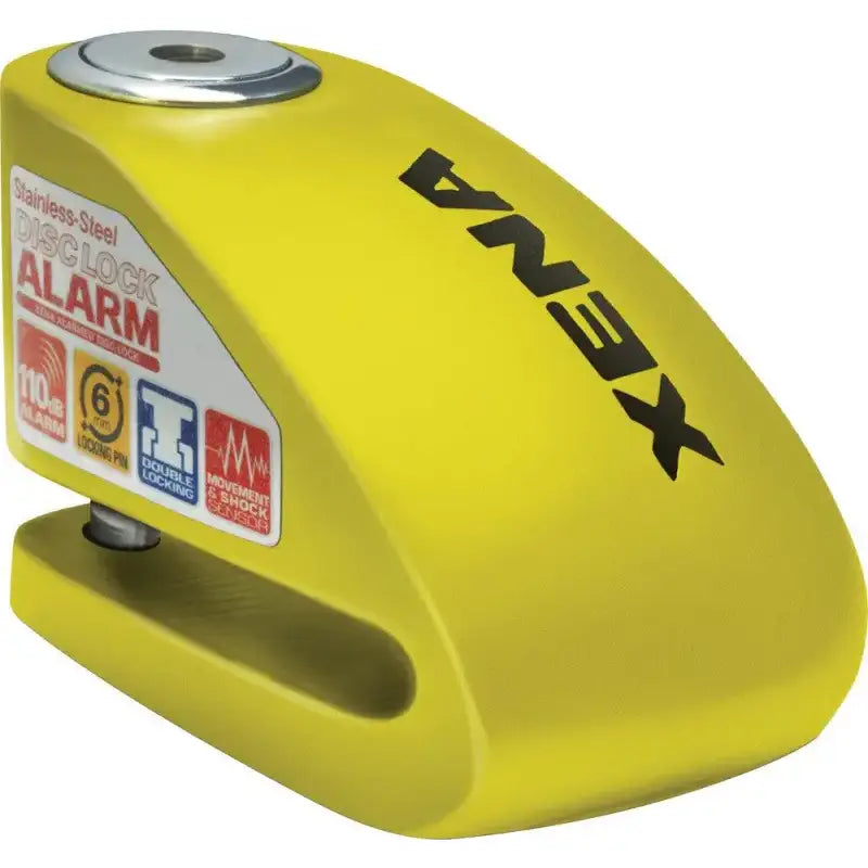 Xx10 Alarm Disc Lock 3.3" X 2.4" Yellow