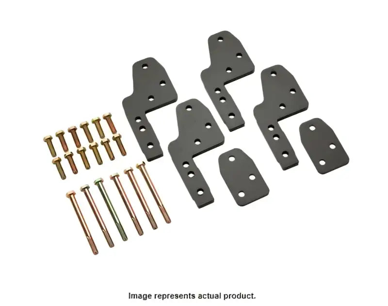 XF12-002 Mor/Ryde X-Factor Cross Member components and mounting hardware on display.