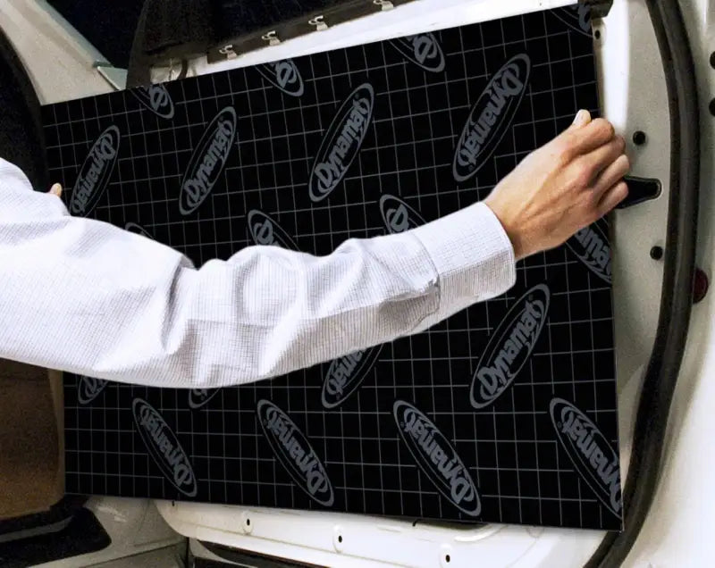 Dynamat sound dampening sheet for Ford Mustang door kit in XFO M5 D model