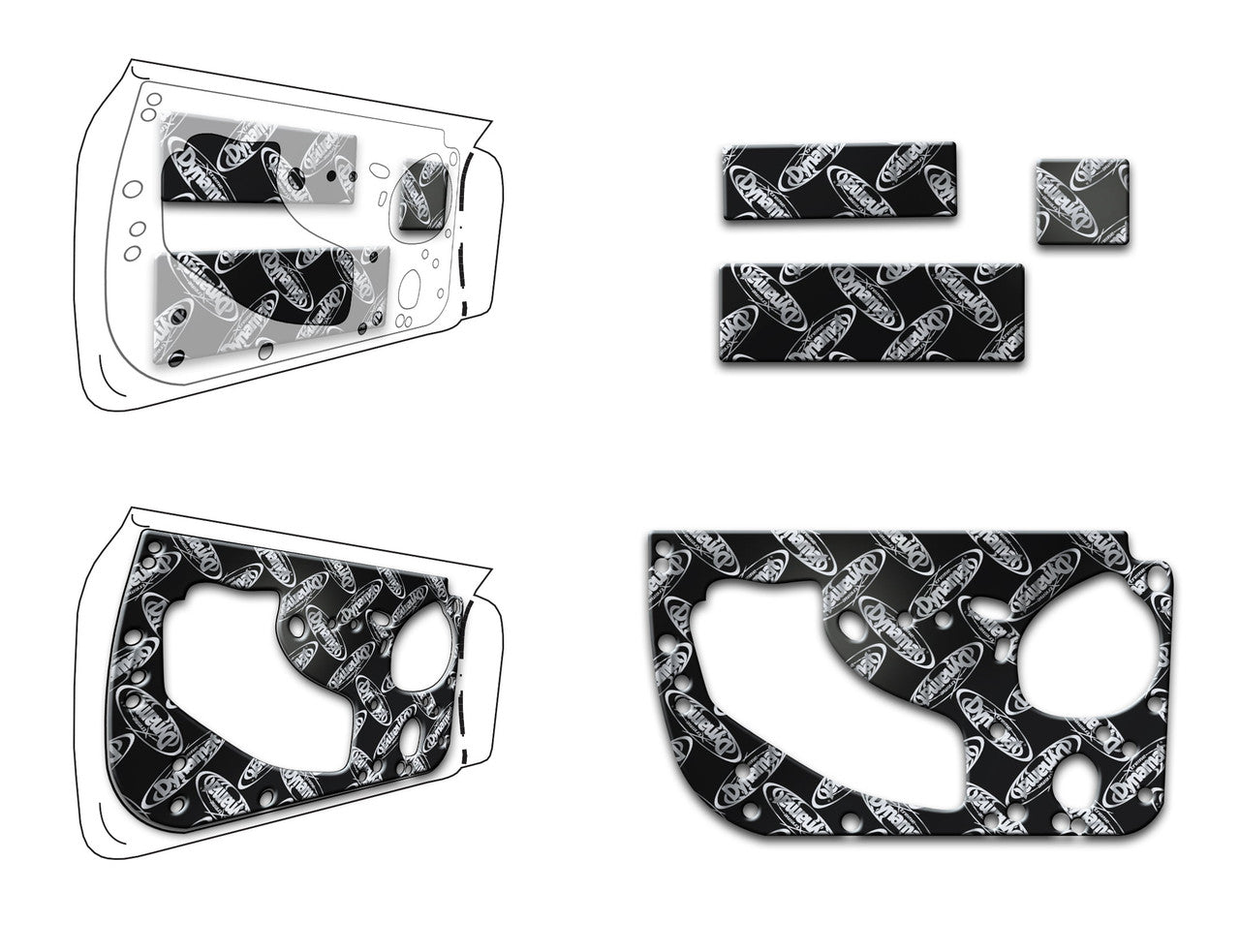 XFO F14 D Dynamat 2021+ Ford F-150 Cc Door Kit