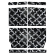 Black Ozark Trail diamond plate mats with logo for XGM F3 R Dynamat Camaro roof, enhancing sound control