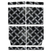 Black Ozark Trail diamond plate mats with logo for XGM F3 R Dynamat Camaro roof, enhancing sound control