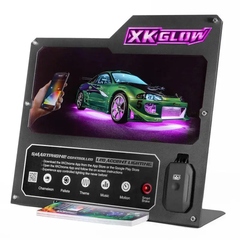 XK Glow 2nd Gen Metal Countertop Display (Car) - Marketing