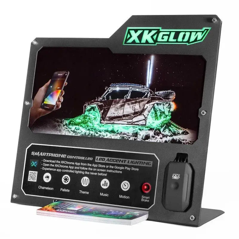 XK Glow 2nd Gen Metal Countertop Display (UTV) - Marketing