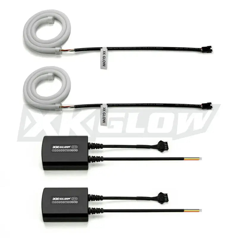 XK Glow 36inch - 2pc Sequential Switchback LED Strip Kit DRL Turnsignal for Headlights - Lights