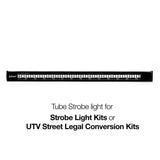 Blue rectangular strobe light bar for RV parts & accessories and truck accessories
