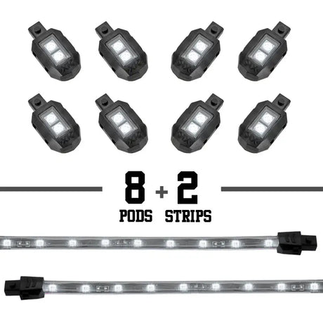 LED light kit for Xk Glow XK034001-W White Strip 10Pc, perfect for brightening any space