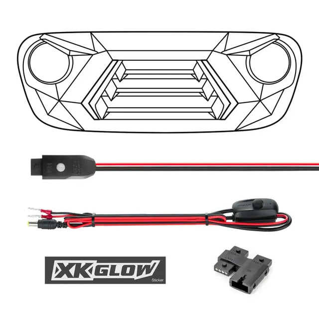 XK-GRILL-JK1 Xk Glow Led Grill Kit Wrangler - Daytime Running Light