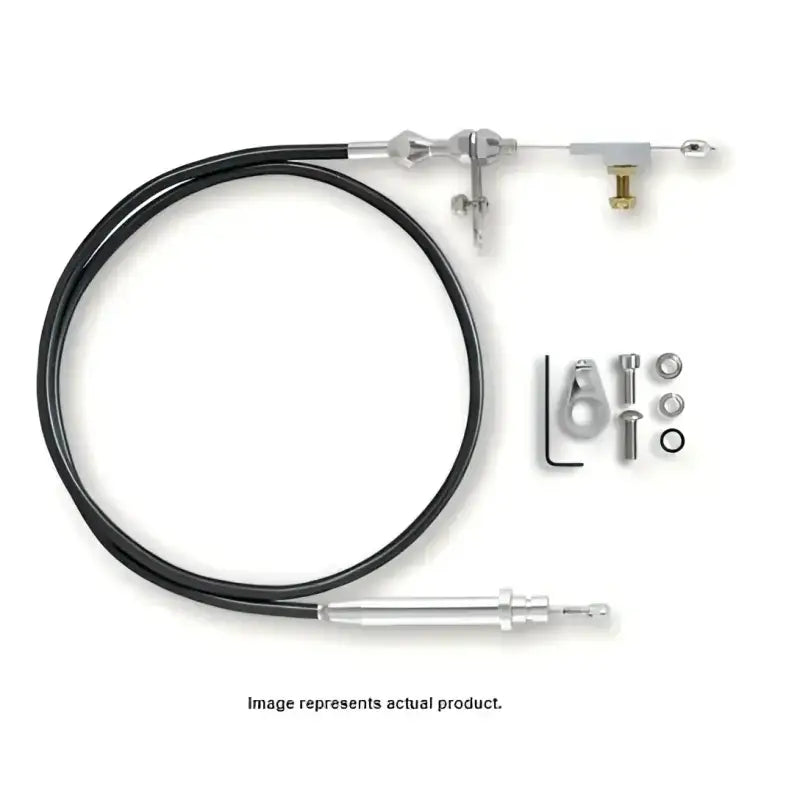 Throttle cable with hardware for XKD-20PGBLDU Lokar 48-inch universal black housing powergl