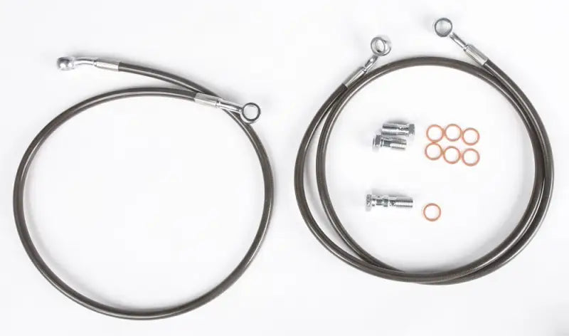 XP900-F SM Brakeline Front Std Smoke Pol Rzr Xp 900 - Brake Line Kit