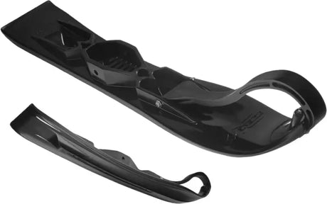 Black snowmobile skis with leading edge for Xs Ski Bottom Black RV parts & accessories