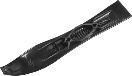 Black plastic snowmobile ski with leading edge for XS Ski Bottom Black, perfect RV & truck parts