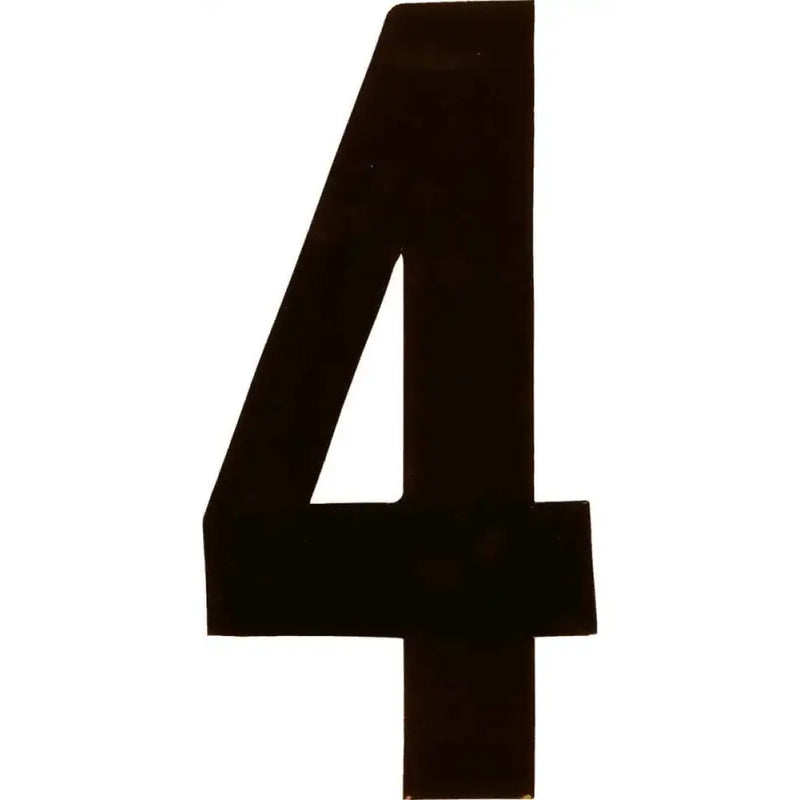 XT43B-4 #4 4" Black Extreme Digits 3/Pk