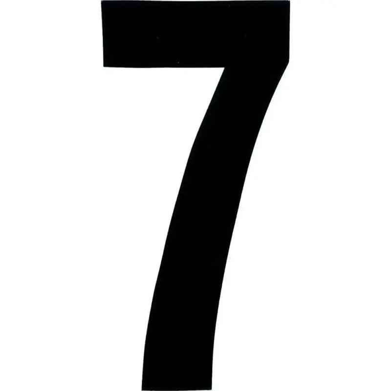 XT43B-7 #7 4" Black Extreme Digits 3/Pk