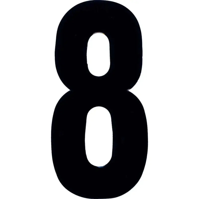 XT43B-8 #8 4" Black Extreme Digits 3/Pk