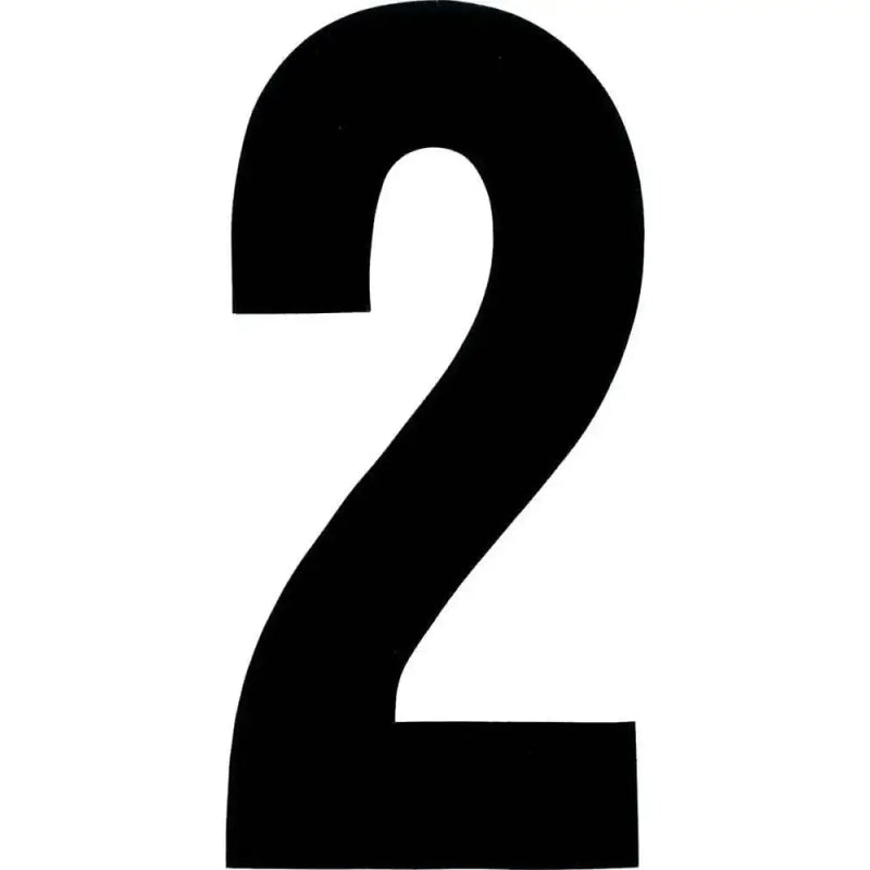 XT43W-2 #2 4" White Extreme Digits 3/Pk