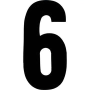 XT63B-6 #6 6" Black Extreme Digits 3/Pk