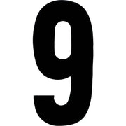 XT63B-9 #9 6" Black Extreme Digits 3/Pk