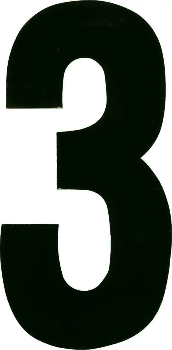 XT63W-3 #3 6" White Extreme Digits 3/Pk