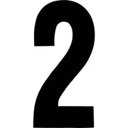 XT73B-2 #2 7" Black Extreme Digits 3/Pk