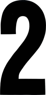 XT73B-2 #2 7" Black Extreme Digits 3/Pk