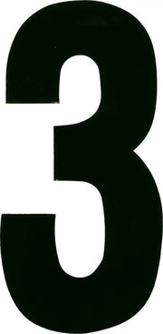 XT73B-3 #3 7" Black Extreme Digits 3/Pk