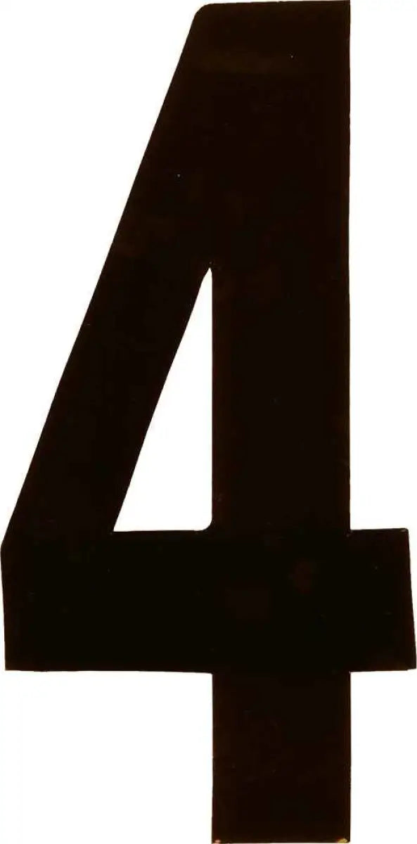 XT73B-4 #4 7" Black Extreme Digits 3/Pk